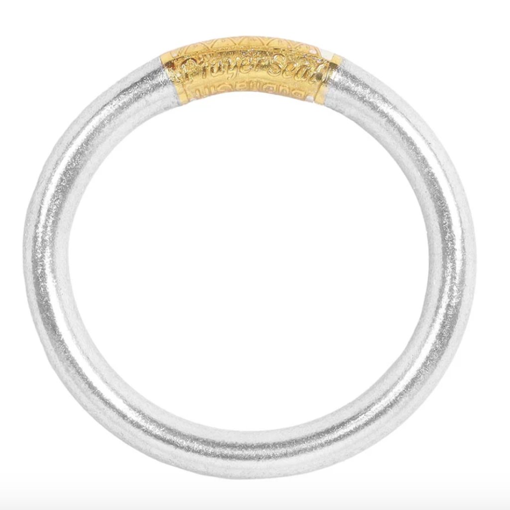 New Budhagirl Medium Silver Tzubbie All Weather Bangle (Awb)